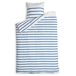 Bestil Redgreen sengetøj – Hvid med blå striber – 549
